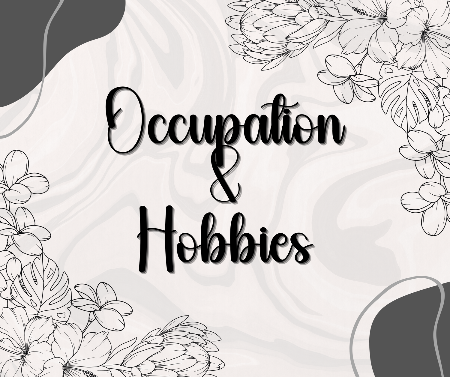 Occupations & Hobbies