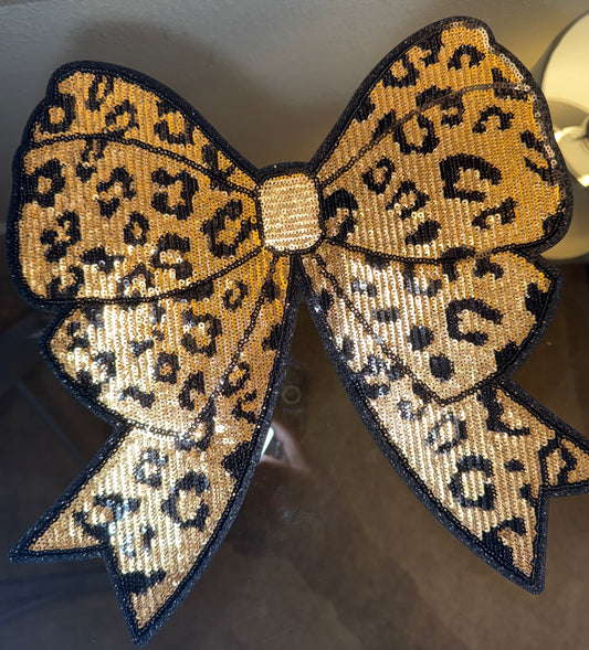 Leopard Bow Patch