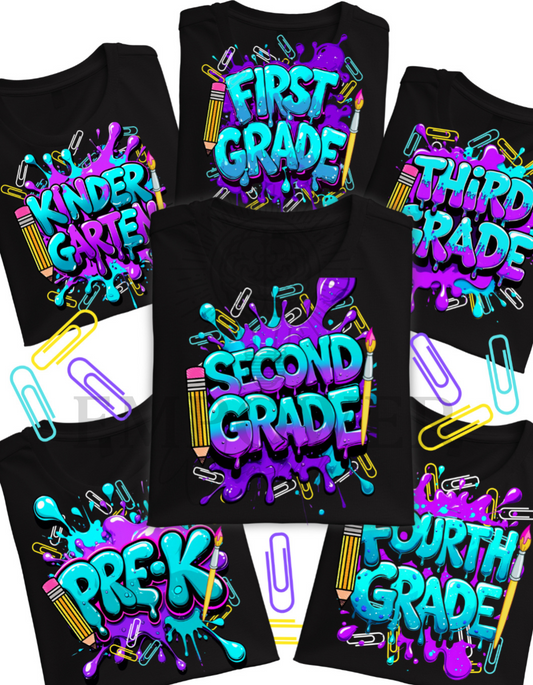 Back to School Grade Level Shirts